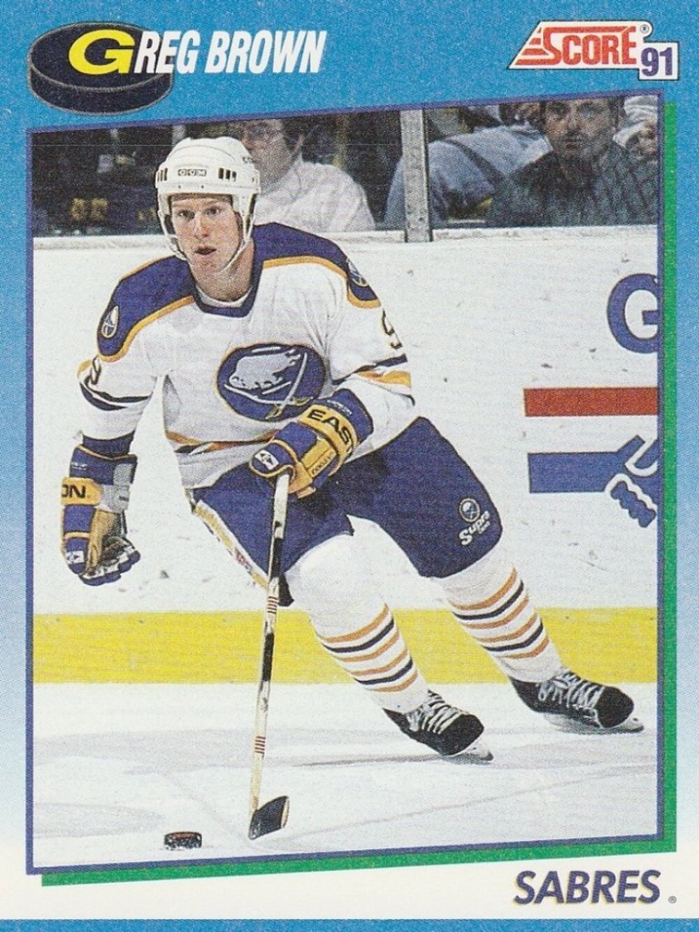 Greg Brown - Score '91 NHL Hockey Card